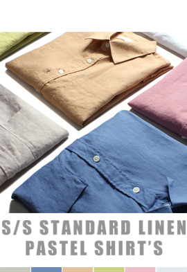 SLW 스탠다드 파스텔 린넨 셔츠 (6color)