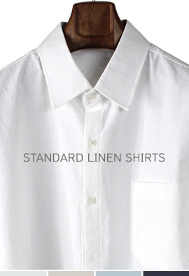 CL클래식 스탠다드 로얄 린넨 셔츠 (4color)