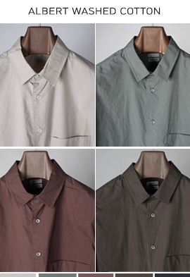HM클래식 알버트 워싱 셔츠 (5color)