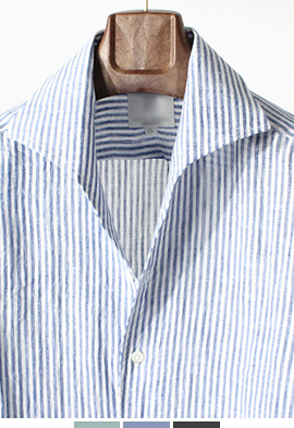 RC one-piece collar st shirtsRC 원피스칼라 스트라이프 셔츠